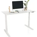 Produktbild: hjh OFFICE Elektrisch höhenverstellbarer Schreibtisch STAND PRO Computertisch höhenverstellbar 71.0 - 116.0 x 140.0 x 70.0 cm - Weiß