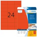 Produktbild: HERMA Etiketten A4 rot 70x37 mm Papier matt 480 St.