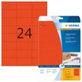 Produktbild: HERMA 4467 Farbige Etiketten A4 70x37mm 480 Stück Papier selbstklebend matt rot