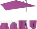 Produktbild: Ersatz-Bezug für Luxus-Ampelschirm MCW-A96, Sonnenschirmbezug Ersatzbezug, 3x3m (Ø4,24m) Polyester 2,7kg lila-violett