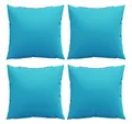 Produktbild: vidaXL Sitzauflage Wurfkissen 4 pcs Türkis 40 x 40 cm Stoff, (4 St)