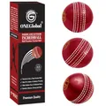 Produktbild: ONEGlobal Soft & Safe Practice Cricket Ball | Weicher & Sicherer Gummi-Cricketball zum Üben | Mit Echter Naht & Kern für Hüpfen & Schwingen | Ideal für Selbstvertrauen & Streichhölzer (3-Rot)