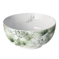Produktbild: Ambiente Schale Müslischale 0,4 l - 14 cm Urwald Exotik Blätter New Bone China Porzellan Serie jungle leaves