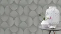 Produktbild: Vliestapete Rasch Art Deco Muster Fächer Uni Silber Metallic 608212 (4,30€/1qm)
