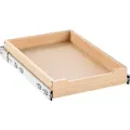 Produktbild: VEVOR Ausziehbarer Schrank-Organizer Schrankschublade Regal (356 x 533 x 76 mm) mit sanftem Schließmechanismus, Holz-Schiebeschublade Unter- und Seitenmontage, für Küche Speisekammer Badezimmer