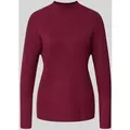 Produktbild: Soyaconcept Strickpullover mit gerippten Abschlüssen Modell 'KANITA' in Bordeaux Melange, Größe S
