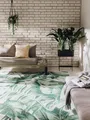 Produktbild: benuta Nest In- & Outdoor Teppich Artis - Grün 120x180 cm - Strapazierfähig für Balkon, Terrasse, Garten - Küchenteppich & Wohnzimmerteppich - Botanical, Floral, Shabby Chic, Vintage, Abstrakt