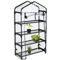 Produktbild: Relaxdays Schmales Gewächshaus für Balkon Schwarz,Transparent