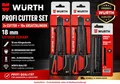 Produktbild: 2x Würth 18mm 2K-Cutter Messer + 10 Ersatzklingen Profi Teppichmesser Set