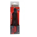 Produktbild: Würth 2K-Cutter-Messer mit Schieber | 18mm Klingenbreite | inkl. 3 Klingen