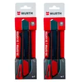 Produktbild: 2x Würth 2K Cuttermesser 18mm + 6 Klingen extrem Scharf 071566295 Teppichmesser