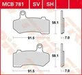 Produktbild: TRW Bremsbeläge Satz MCB781SH