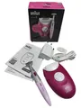 Produktbild: Braun Silk-épil 3-202 Kabelgebundener Epilierer/Rasierer mit Massage Himbeere ✅