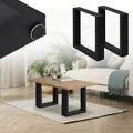 Produktbild: Tischbeine Tischkufen Tischgestell Bankbeine Bankkufen Stahl 30x43 cm Schwarz