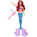 Produktbild: Mattel Puppe Disney Prinzessin, ab 3 Jahre, Arielle mit Farbwechseleffekt, 30 cm