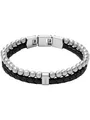 Produktbild: Fossil JF04855040 Herren Armband Edelstahl Schwarz 21,5 cm