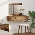 Produktbild: Wandhängender Schminktisch Alte Holz 83x40x70 cm