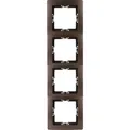 Produktbild: Kopp PARIS – Abdeckrahmen 4-fach, Farbe: Palisander