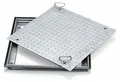 Produktbild: Zarges Aluminium Schachtabdeckung mit verzinkter Stahldeckplatte 600 mm x 600 mm