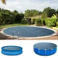 Produktbild: Poolpanda Pool Solarfolie Ø 457 cm Premium rund | schwarz/blau | 400 my | 12 mm Luftblasen