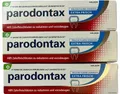 Produktbild: 3x Parodontax Zahnpasta fluorid tägliche extra frisch, (3x75 ml)