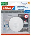 Produktbild: tesa Klebehaken POWERSTRIPS Deckenhaken mit max. 500g Haltekraft - Dekohaken, Dekoration, Mobilé, (Packung, 1-St), Stripes selbstklebend - Haken für Tapete & Putz - je max. 500 g