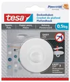 Produktbild: tesa Powerstrips Deckenhaken für Tapete & Putz 0,5 kg 1 Haken + 3 Strips