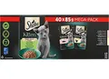 Produktbild: SHEBA Kitten Mega-Pack mit Lachs und Huhn in Sauce - 40 x 85 g (€ 8,43/kg)