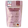 Produktbild: NUTORI - Kollagen Pulver 300 g - Typ I & III - optimale Bioverfügbarkeit und Löslichkeit - Weidehaltung - Collagen Pulver Hydrolysat Peptide - Produziert & laborgeprüft in Deutschland