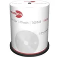 Produktbild: PRIMEON CD-Rohling CD-R 700MB 52x Silver Disc 100er Cakebox 2761103, Silber Matte Oberfläche