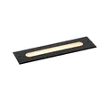 Produktbild: Qazqa - Modern Moderner Bodenstrahler Außen schwarz 30 cm inkl. LED IP65 - Eline I Außenbeleuchtung - Aluminium Rechteckig - I LED
