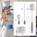 Produktbild: MR.SIGA 3er Pack Flaschenbürste-Reinigungsset mit Aufbewahrungshalter