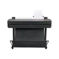 Produktbild: HP DesignJet T630 36 Zoll (91 cm 5HB11D), Großformatdrucker, Plotter, Standard A4-A0, 76 A1-Drucke/Stunde, Wi-Fi, Ethernet, USB, 2400x1200 DPI, Recyceltes Metall, 1 Jahr Garantie, Click, Schwarz