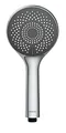 Produktbild: WENKO Wasserspar Duschkopf Watersaving, Handbrause mit Wasserspar-System, 3 Strahlarten, Ø 11 cm, ABS, Grau