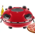 Produktbild: Steinborg Pizzaofen elektrisch mit 32 cm Pizzastein 1200W