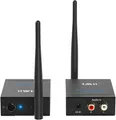 Produktbild: 1Mii (1 TX + 1 RX) Drahtlos Audio Sender Empfänger, 2,4 GHz Funk Übertragung, Low Latency für HiFi-Musik von TV/PC zu Aktivlautsprechern/Subwoofer/Verstärker, Cinch-Anschluss, 100m Große Reichweite