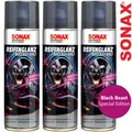 Produktbild: 3x SONAX Reifenglanz Special Edition Black Beast Effect Gummi ReifenPflege 500ml