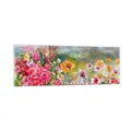 Produktbild: Wandbilder 90x30cm Glasbild blume sommer natur Klein Bilder Art Wanddeko