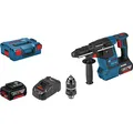 Produktbild: Bosch Professional 18V System Akku Bohrhammer GBH 18V-26 F (inkl. 2x 5.0Ah, GAL 1880 CV, Tiefenanschlag 210mm, Maschinentuch, Zusatzhandgriff, Schnellwechselfutter, L-BOXX)