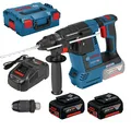 Produktbild: Bosch Akku-Bohrhammer GBH 18V-26 F / 2x 5,0 Ah Akku + Ladegerät in L-Boxx - 0611