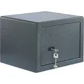 Produktbild: Burgwächter Tresor mit Schlüssel - Möbeltresor Pure Safe PS 120 K - Mini Tresor für Wand und Bodenbefestigung, Stahl anthrazit - Grau