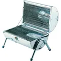 Produktbild: Grill Edelstahl Grilltonne Holzkohlegrill klappbar & tragbar Camping Standgrill