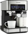 Produktbild: Klarstein Espresso Siebträgermaschine mit Milchaufschäumer, 1,8L Mini-Espressomaschine mit Siebträger, 20 Bar Edelstahl-Kaffeemaschine Klein, 0,5L Milchtank, 1350W Kaffeemaschine für Gemahlenen Kaffee