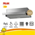 Produktbild: PKM Dunstabzugshaube Unterbau Ausziehbar 60cm Edelstahlblende Umluft Abluft LED