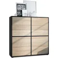Produktbild: Vladon Highboard, Eiche San Remo, Holzwerkstoff, 104x105.5x35.5 cm, Wohnzimmer, Kommoden & Sideboards, Highboards