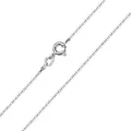 Produktbild: Materia Dünne Silberkette Damen 925 Silber ohne Anhänger K63-60cm