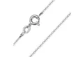Produktbild: Materia Gliederkette Damen Silber Ankerkette filigran 1mm K63, 925 Sterling Silber