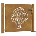 Produktbild: vidaXL Gartentor 105 x 80 cm Cortenstahl Baumdesign 153214
