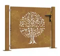 Produktbild: vidaXL Gartentor Gartentor 100x75 cm Cortenstahl Baumdesign
