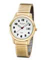 Produktbild: Quarzuhr Armbanduhr, Herrenuhr, Edelstahlarmband, analog, Tag goldfarben